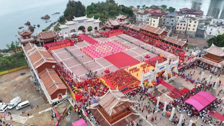 賢良港天后祖祠舉行媽祖信俗活動。