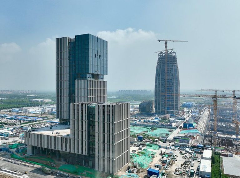 1 雄安新區啟動區專案建設現場。新華社