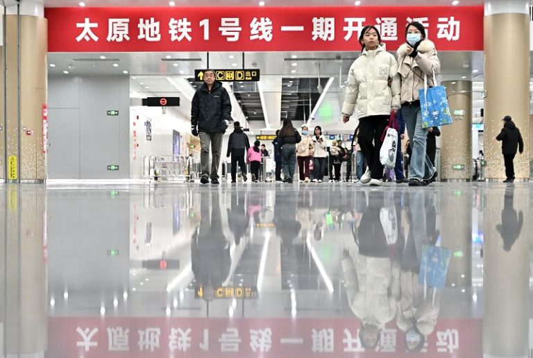 由中國鐵建投資建設的山西省太原市軌道交通1號線正式通車運營，標誌著太原地鐵進入「換乘時代」。 中新社