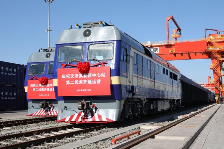 天津集裝箱中心站第二線束開通運營 運輸能力有望翻倍