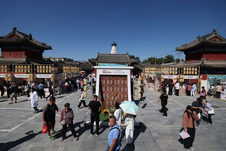 健康義診、智慧體驗 北京白塔寺開啟中醫藥文化嘉年華