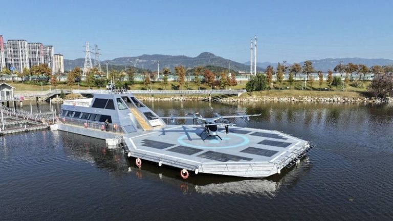 eVTOL零碳水上機場落地寧德東僑