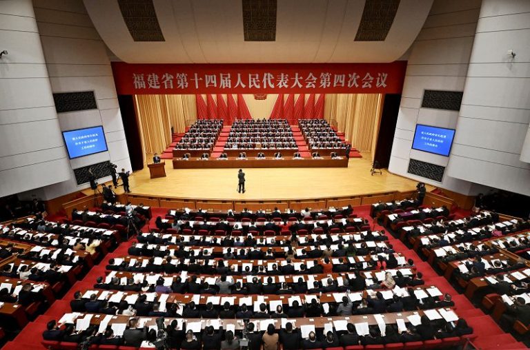 1月27日，福建省第十四屆人民代表大會第四次會議在福州開幕。 中新社