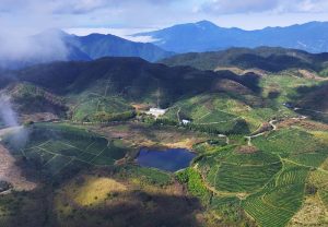 2025年10月，湖南炎陵雲上大院龜龍窩（航拍）。