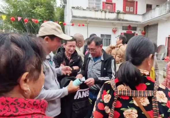 台胞與家鄉親人見面現場