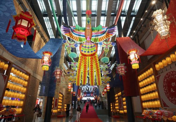 5月15日，首屆中國新文創市集暨潮玩遊園會在北京開幕。圖為活動現場。 中新社