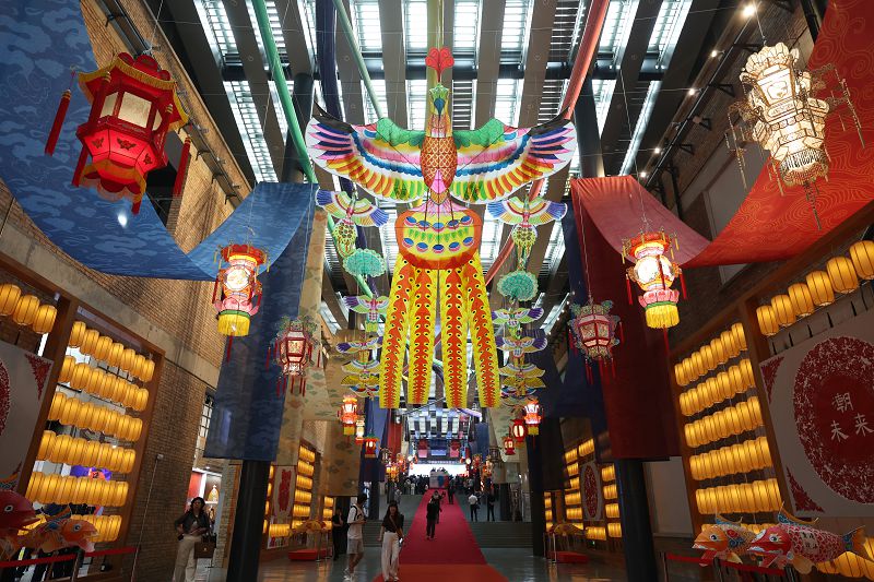 5月15日，首屆中國新文創市集暨潮玩遊園會在北京開幕。圖為活動現場。 中新社