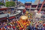 5月8日，天後出巡散福暨天津皇會展演在天津古文化街舉行，吸引眾多兩岸信眾及遊客參與。 中新社