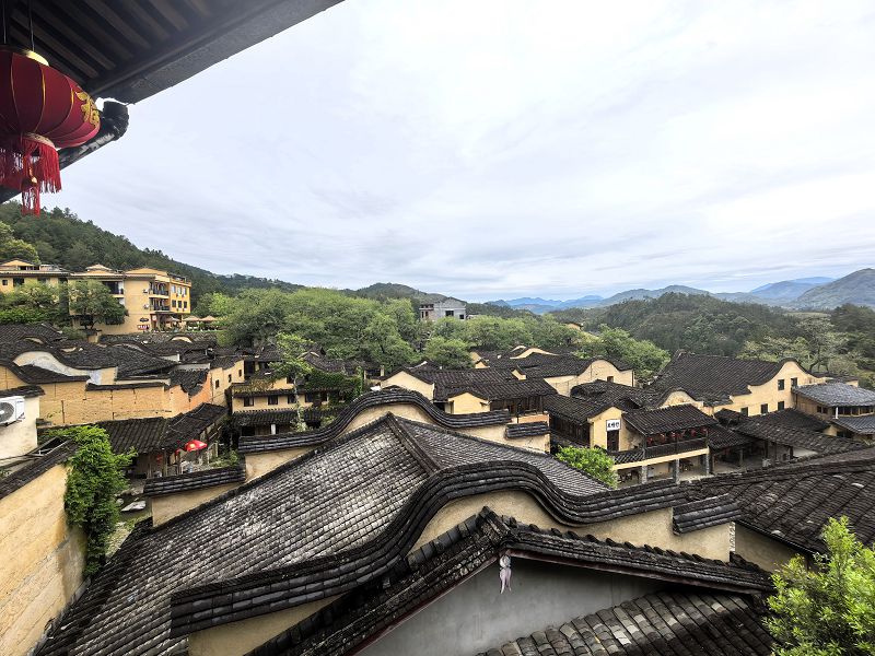 福建省寧德市屏南縣熙嶺鄉四坪村，一座座古厝錯落有致。 中新社