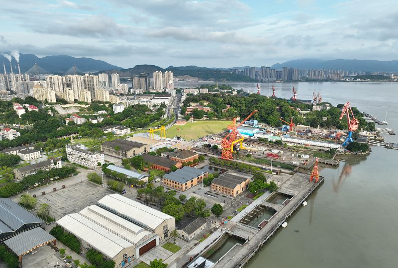 2026年7月21日7月18日在福州馬尾拍攝的中國船政文化園（無人機照片）。