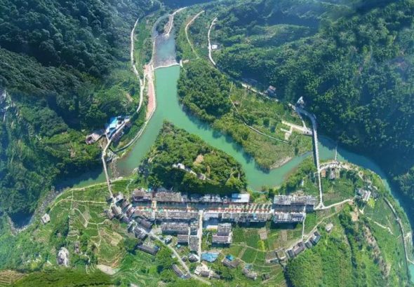 山清水秀的庫口村