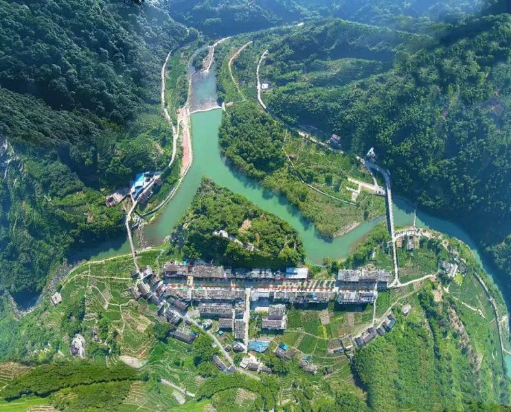 山清水秀的庫口村