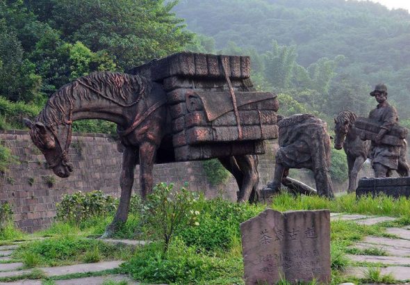 茶馬古道雕塑